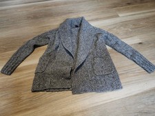 Women's Gap Cardigan Sweater Gray, Textured Knit Garment Size Medium