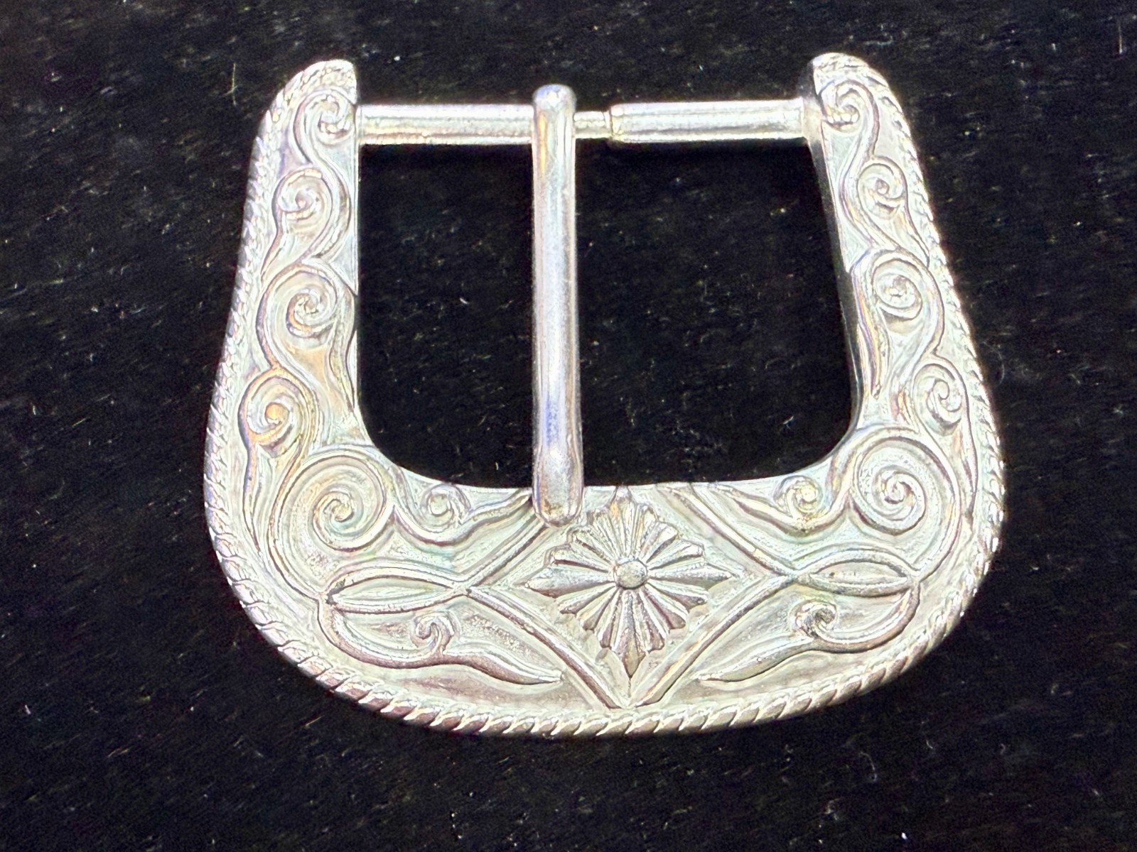 Ranger Style Vintage 1995 NOS Diamond Pattern Replacement B.A.S. Belt Buckle