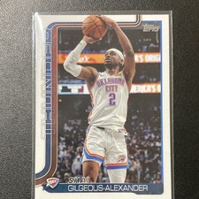 2025-26 Topps Shai Gilgeous-Alexander Oklahoma City Thunder Base Set #115 NBA