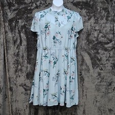 Torrid Mini Chiffon Smocked Neck Dress 3X Floral Flutter Sleeves Coquette READ!!