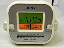 Sony Dream Machine Clock Radio ICF-C180 Dual Alarm AM FM Tested Works