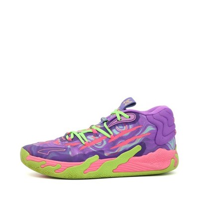 PUMA Herren MB.02 Sneaker Violett/Grü/Pink Basketball Basketballschuhe EU 45