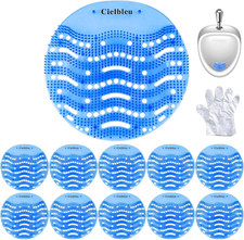10 Packs Urinal Screens Deodorizer, Urinal Cake Anti-Splash Odor Freshener   Ide