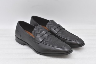 Mens Aldo Aalto Black Dress Loafers - Size 11 (EU 44)
