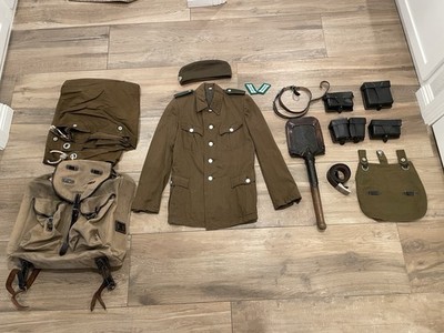 East German DDR NVA Grenzpolizei DGP Border Guard 1950s-early 1960s Uniform Lot