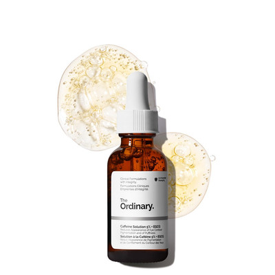 The Ordinary Caffeine Solution 5% + EGCG, Depuffing Eye Serum for Dark Circles a