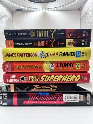 James Patterson Books Lot of 7: Maximum Ride, Daniel X, I Funny