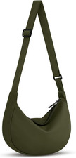 Crossbody Crescent Bag for Women Men Trendy, Crescent Sling Bag with Adjustable