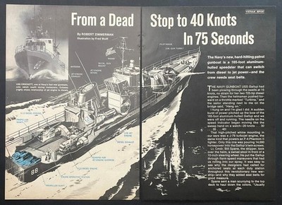 USS Crockett 1968 pictorial  From a Dead Stop to 40 Knots in 75 Seconds  PG-88