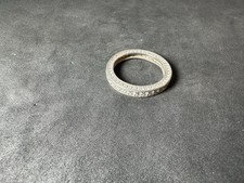 2.20g Sterling Silver Vintage Eternity Ring Pave CZ Stackable Wedding Size 6.25