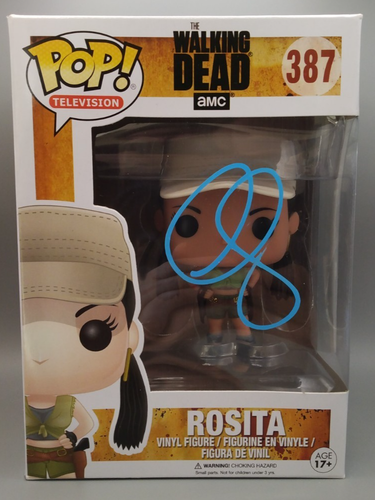 Christian Serratos Signed Walking Dead Funko Pop #387 Rosita COA GV904590 AUTO - Picture 2 of 10
