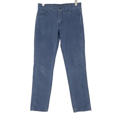 Levi's 511 Herren Jeans Stretch Slim Straight W30 L32 Blau Denim Reißverschluss