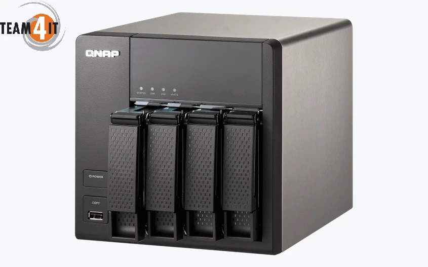 QNAP TS-420 NAS Server 1.6GHz / 512MB DDR3 4x3.5"/2.5" HDD/SSD - Image 2 of 4