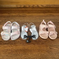 3 pair toddler sandal lot size 10 Cat  Jack, Wonder Nation, Osh Kosh B  Gosh