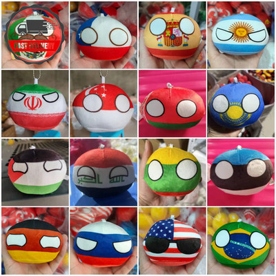 70 Stile 10 cm Country Ball Plüschtiere Polenball Anhänger Country Balls Republik