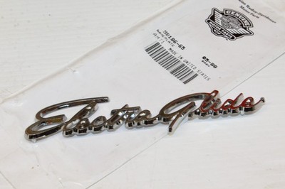 Harley Electra-Glide Fender Emblem Name Plates Pair Panhead