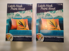 2 Leisure Arts Latch Hook Kit Palm, 16" X 16", Latch Hook Kit
