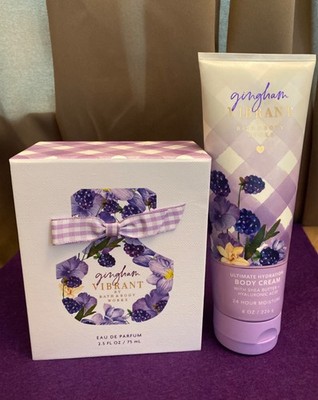 bath & body works Gingham Vibrant eau de parfum & body cream set