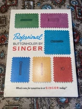 Singer Professional Buttonholer V102878 Vertical Needle Zig Zag Sewing Machine