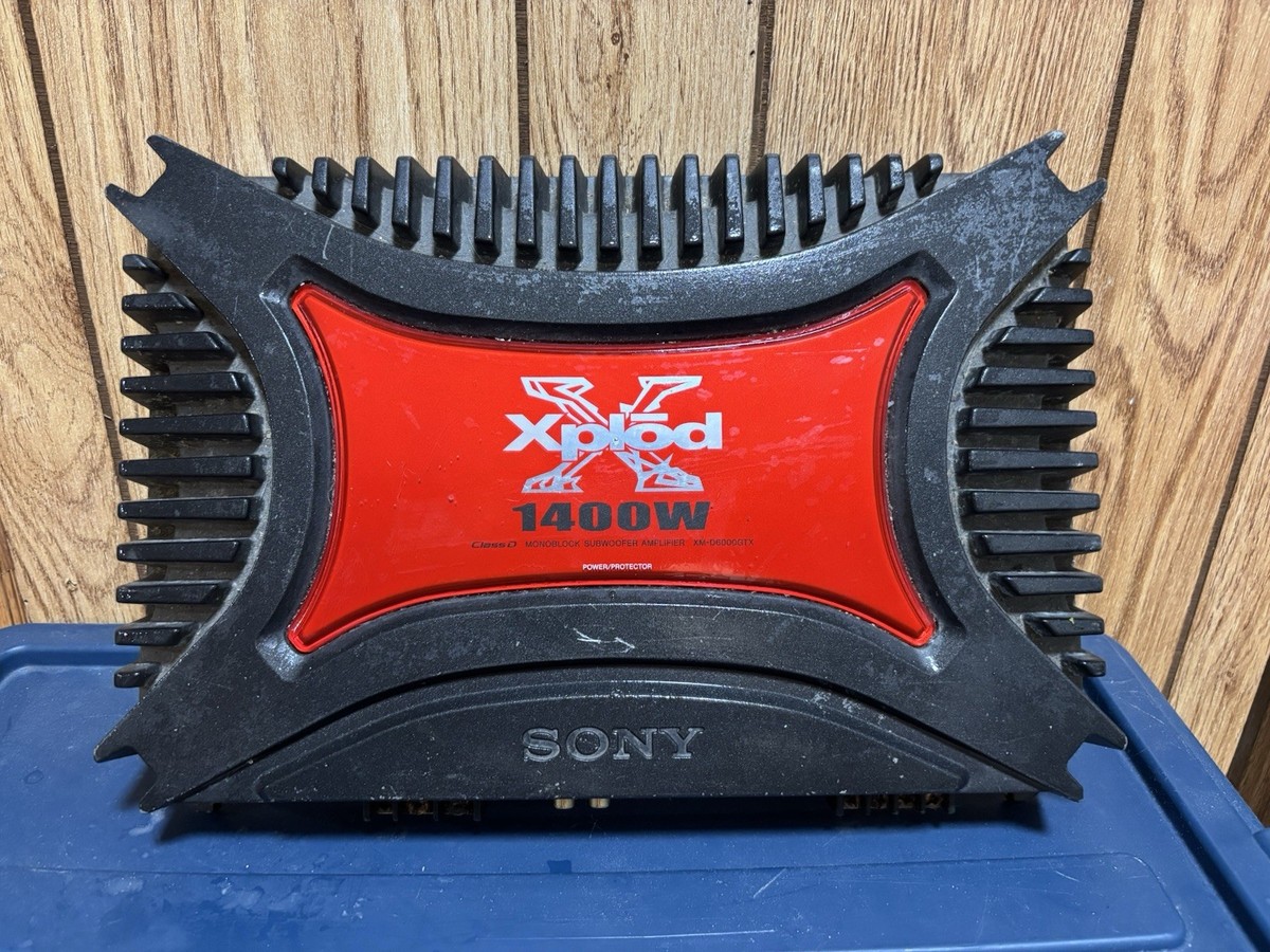SONY XPLOD Class D Monoblock Subwoofer Amplifier 1400W XM-D6000GTX