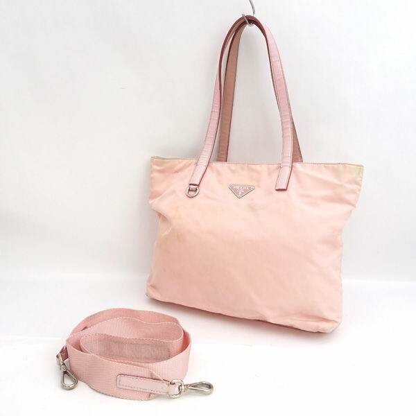 RARE PRADA 2WAY Saffiano Leather Pink Handbag BR2 Revision 2025