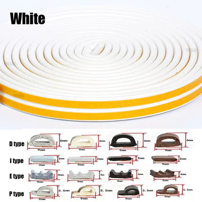 5M/10M Door Window Seal Strip DIEP Self-Adhesive Acoustic Foam Sealing Strip Tap