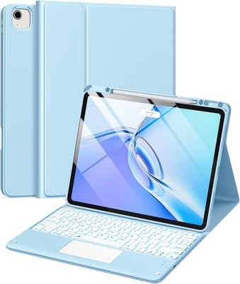 Harvopu for iPad Air 13 inch & Pro 12.9 Case with Keyboard - Multi-Touch Trackpa
