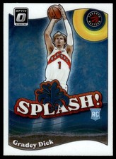 Gradey Dick 2023-24 Donruss Optic #9 Splash Toronto Raptors Basketball Card