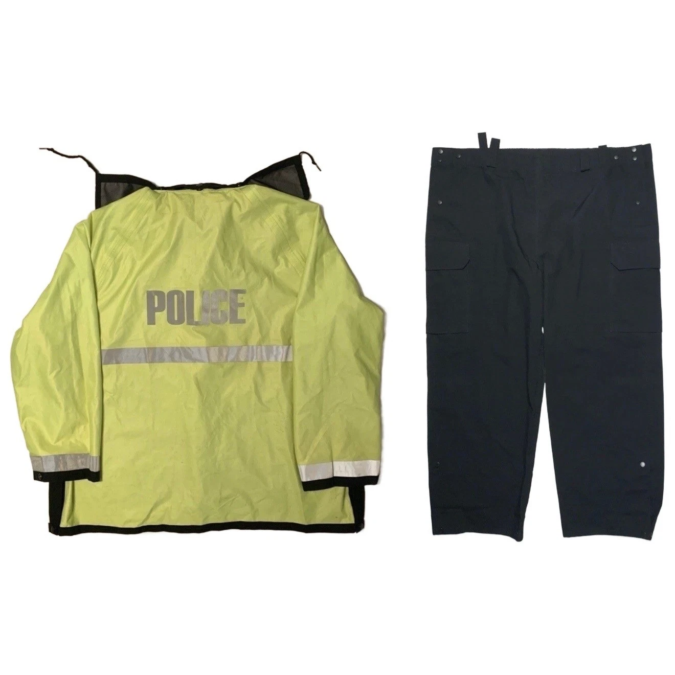 Blauer Gore-Tex Police Reflective Rain Pants 2XL & Jacket 2XL 52-54 Professional