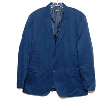 INC International Concepts Slim Fit Blue Blazer Jacket Mens XXL Stretch Lined 