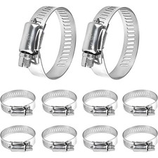 6mm - 800mm Adjustable Hose Tube Clamp Worm Drive Jubilee Clips 201/A2 Stainless