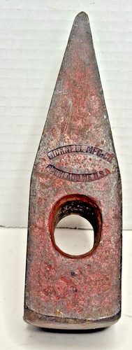 Antique Hammer Stone drilling/striking hammer Bricknell MFG company ME