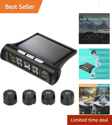 #ad #ad Comprehensive Tire Pressure Monitoring System with Solar amp; USB Charge Options $39.89