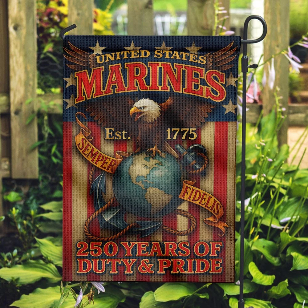 US Marine Corps Double-side Garden Flag