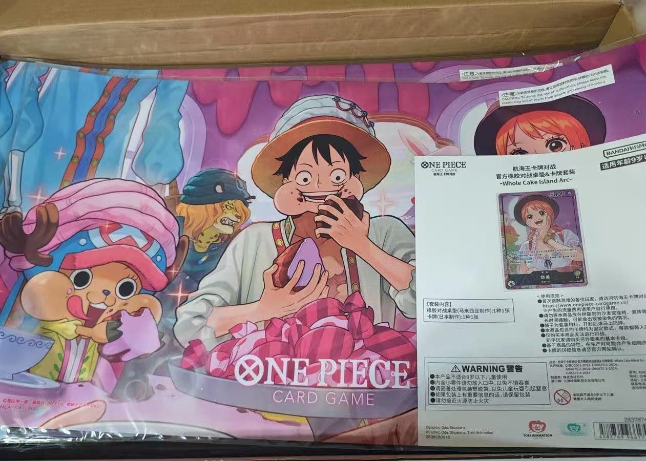 Alfombra de juego oficial china de una pieza y Nami OP11-041 arte antiguo pastel entero arco de la isla