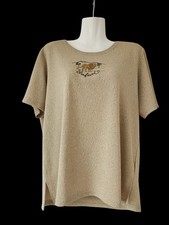 Habella T-Shirt Gr. 42 Goldschimmer mit Löwe...