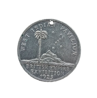 Antique 1925 British Empire Exhibition Medal (West India Pavilion)