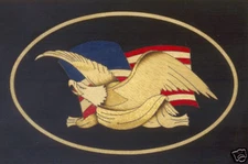 Eagle Marquetry #EG1 6"x3-3/4" or 4-1/2"x2-13/16", VENEER WOODWORKING REQUIRED