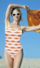 Marc by Marc Jacobs One Piece Swimming Suit Maillot Tapioca Size XS New