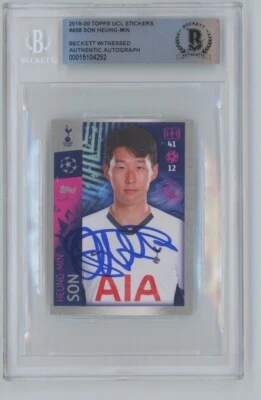 Topps Soccer Tottenham Hotspur Autographed Sports Trading Cards