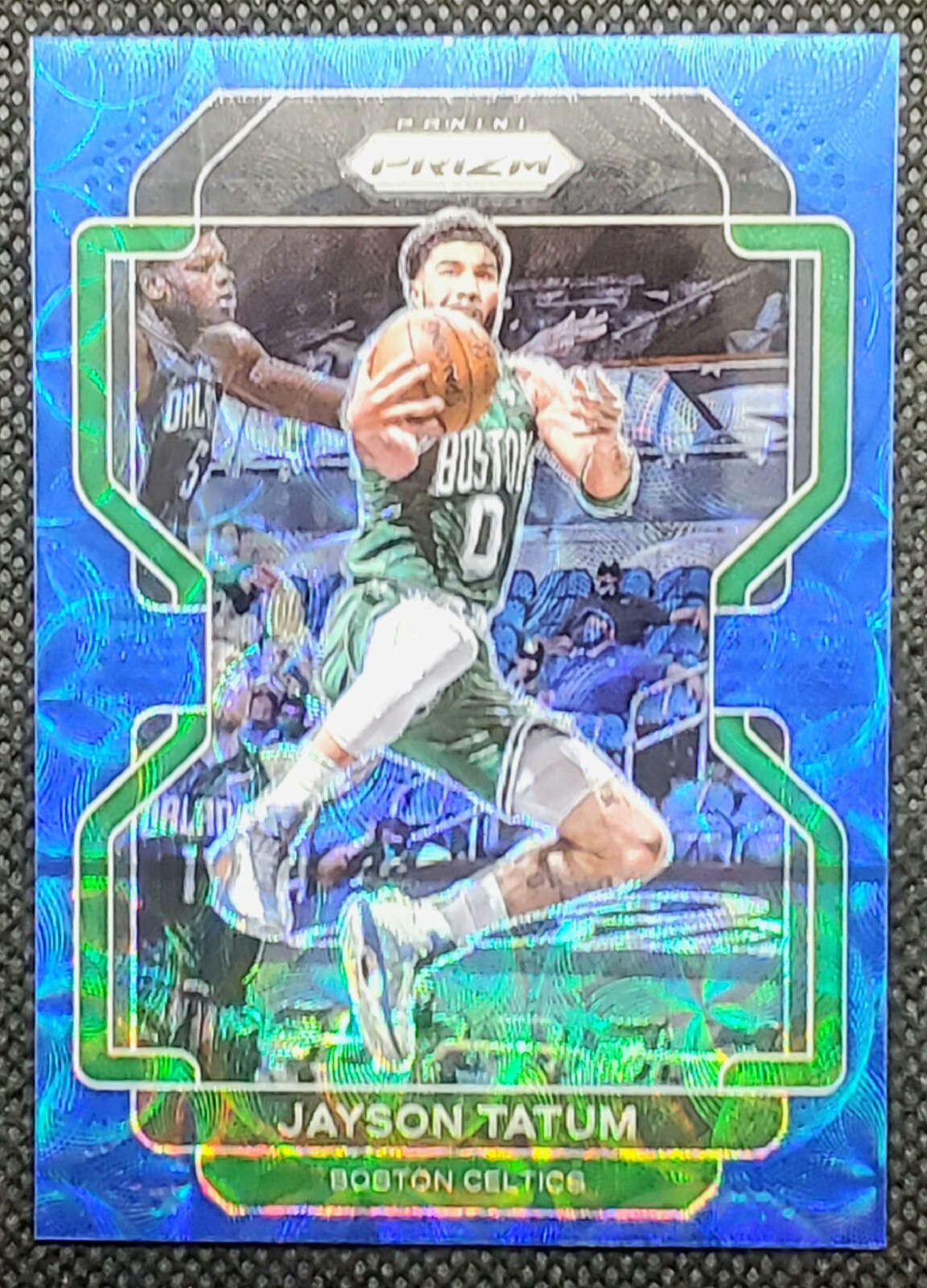 2021-22 Panini Prizm Choice Jayson Tatum No. 13 Blue Scope Prizm SSP /39 SSP