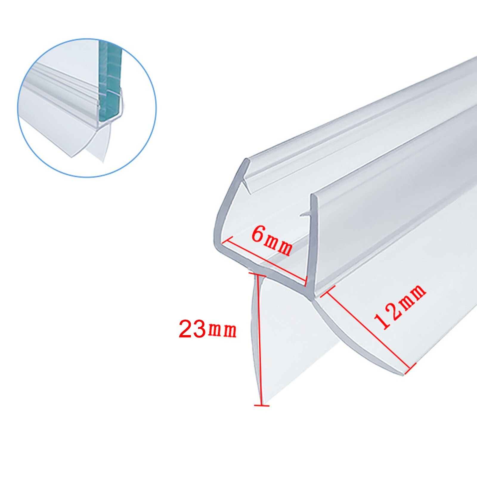 Long lasting Shower Gaskets Set of 2 Water Stopper Gaskets for 6mm Glass Doors eBay