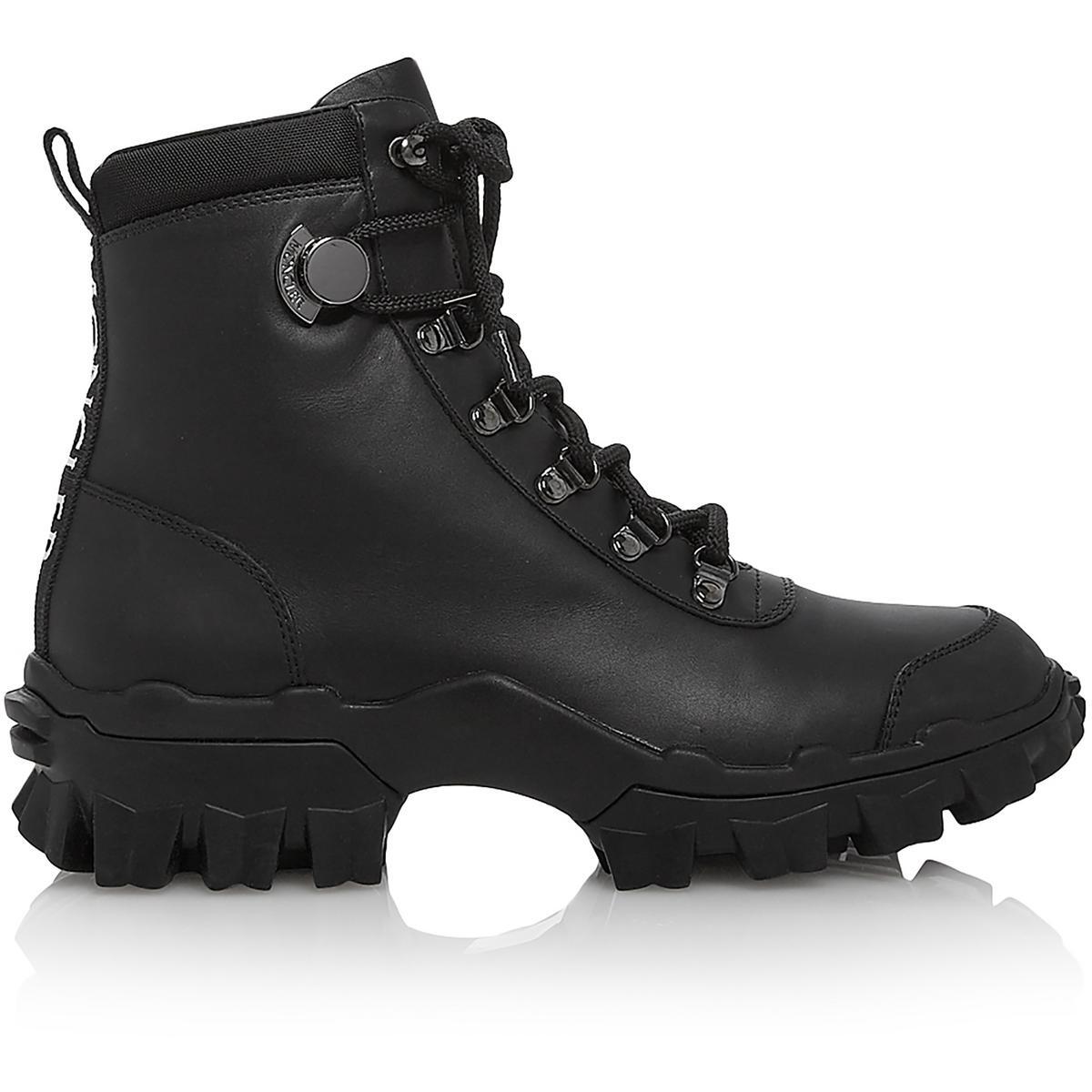 Женские ботильоны Moncler Helis из черной кожи размер 355 средний BM BHFO 8528 26490₽