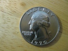 Gemma quarto di dollaro Washington 1970 + FDC!   