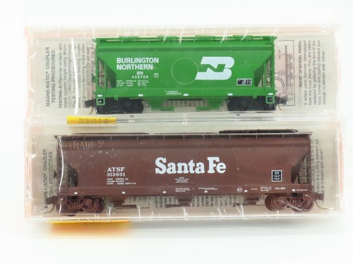 Tolva de flujo central de fusión N Scale Micro-Trains MTL 94102 BNSF paquete de 2 sellados | Zustand: Used