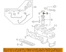 GM OEM 2009 Sierra 1500 Fuel System Components-Pressure Sensor 13500744