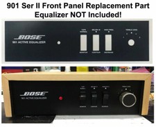REPLACEMENT FRONT CONTROL PANEL• Bose 901 Series II EQ • White On Black • NEW!