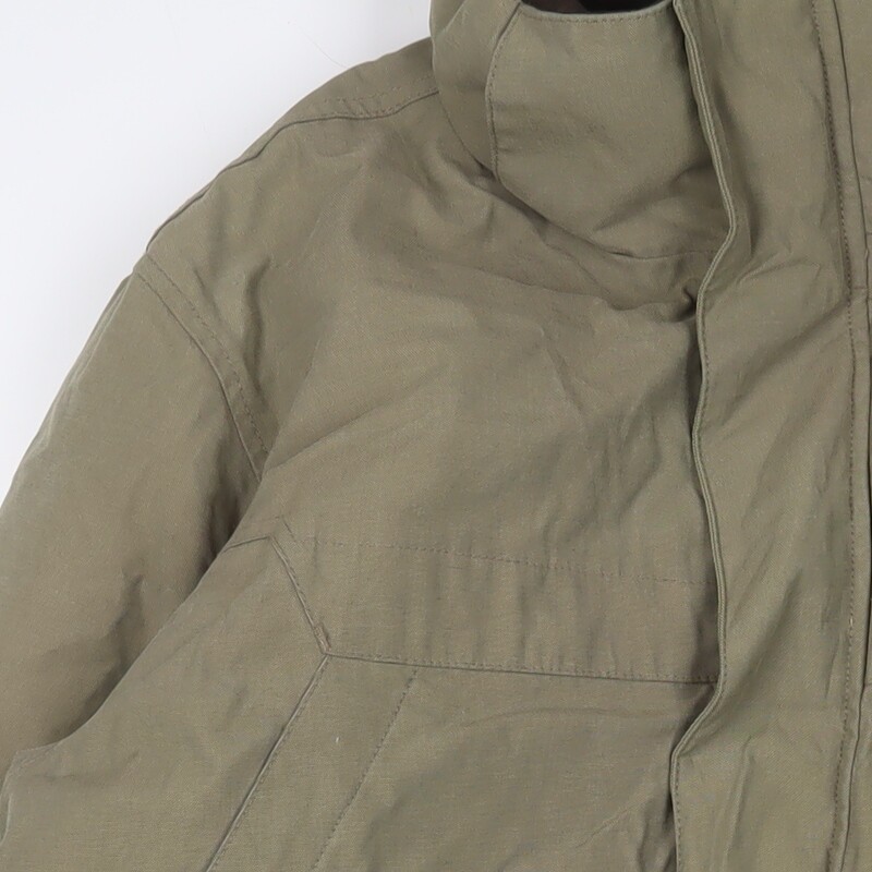 Debenhams Mens Green Jacket Coat Size L Zip image 5