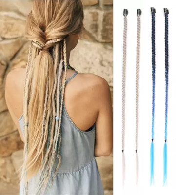 2 x Clip n Hair Braids Dreadlocks Haarverlängerungen Clip In Quick Box Zöpfe