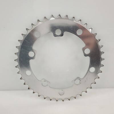 Vintage Tuf-Neck BMX Racing 41t Chainring Tiger 110 Silver USA | eBay